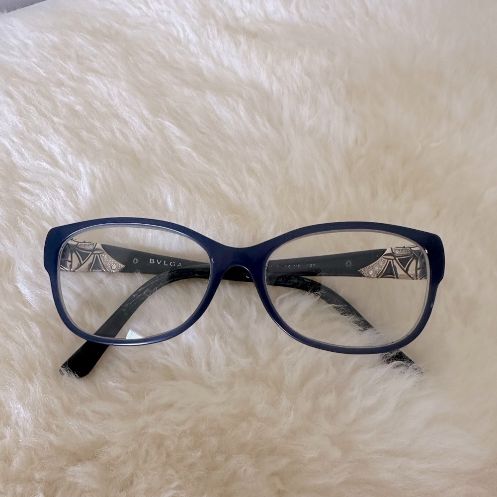 Bulgari Blue and Gold Women's Glasses - Picture 10 of 16